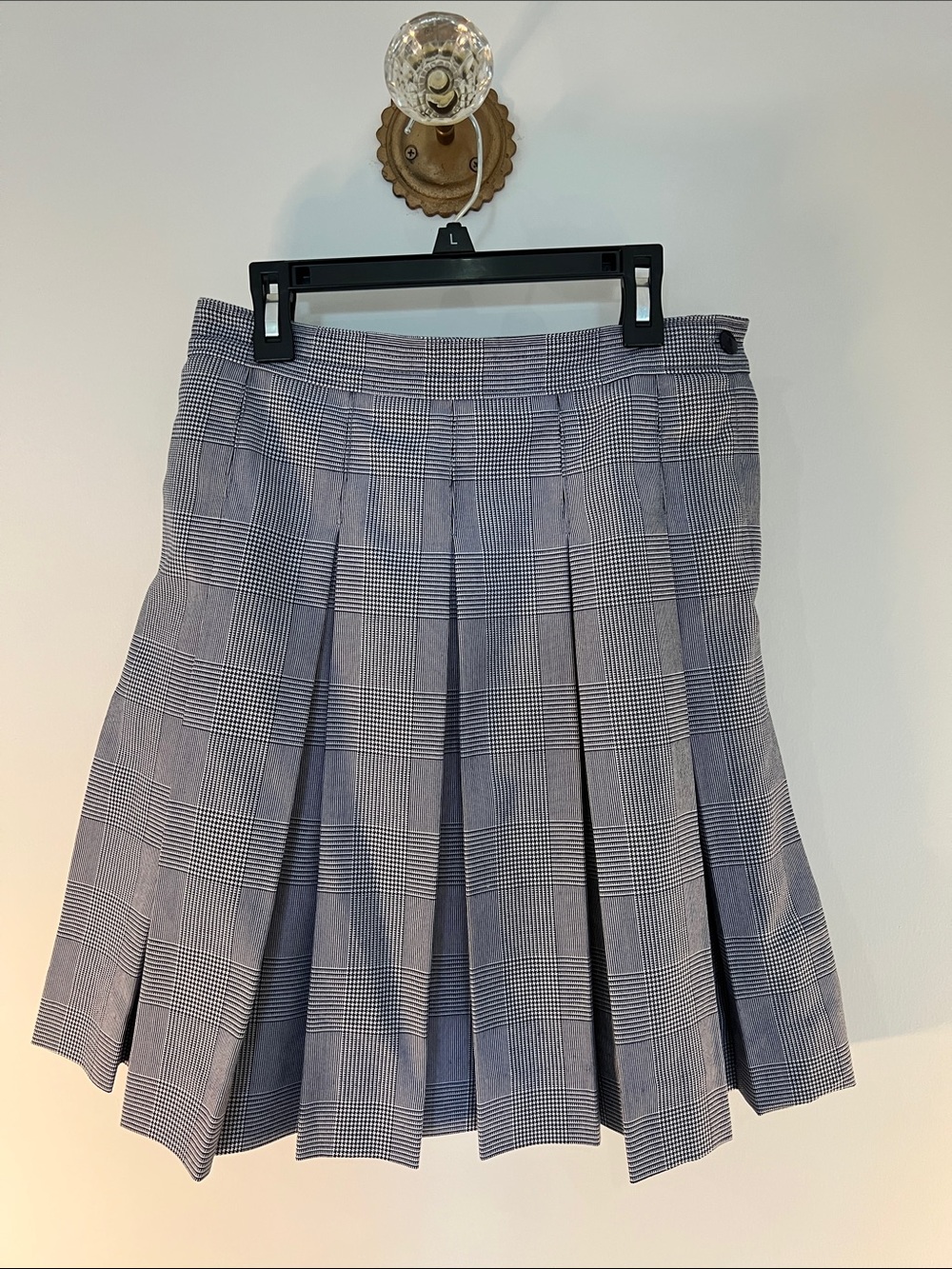 Dennis Uniform NWT Pleated Glen Plaid Skirt - Navy-White Shadow